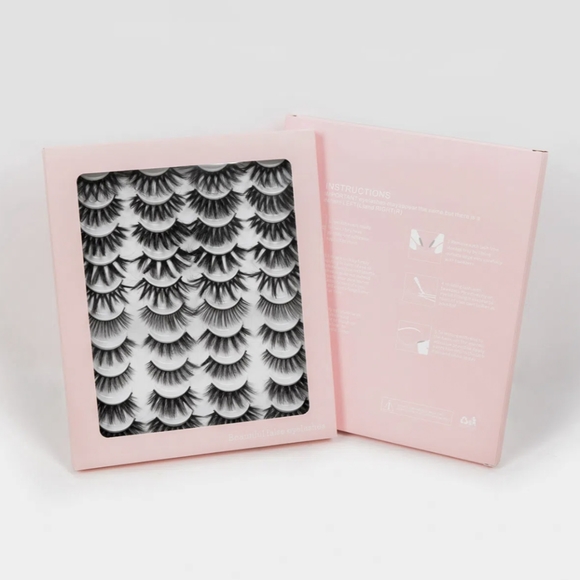 Big Wispy Style Eyelash Book with Easy on Eyelash Grip, 20 Sets, Black - Picture 5 of 9